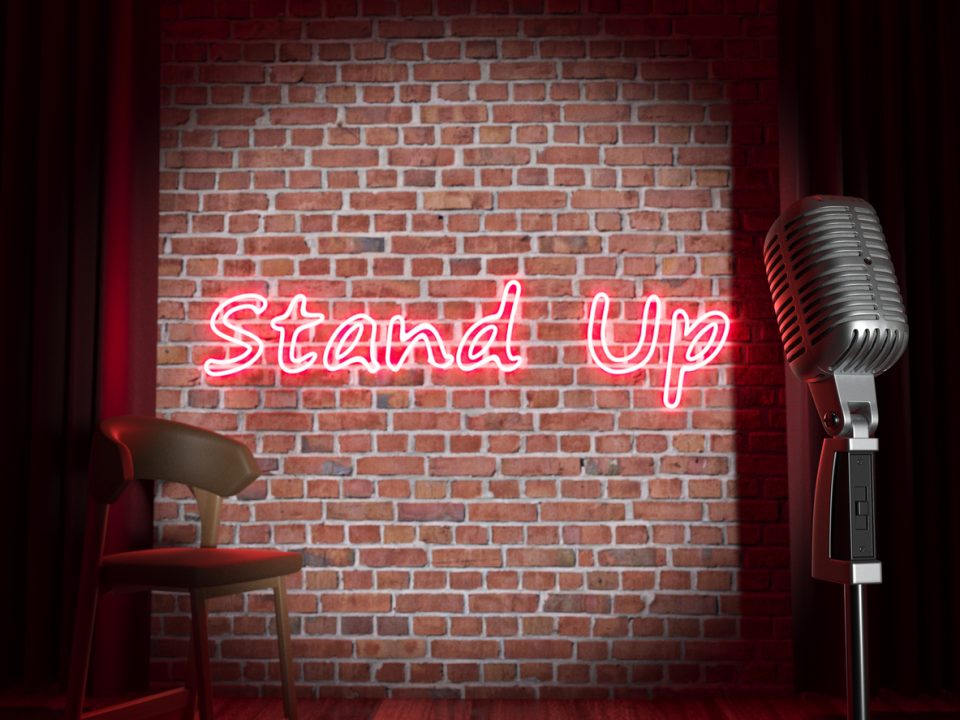 Stage for stand-up comedy clubs