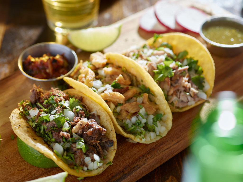 street tacos with different fillings
