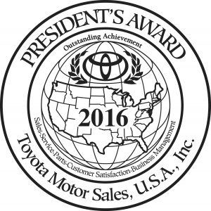 2016 Toyota President's Award